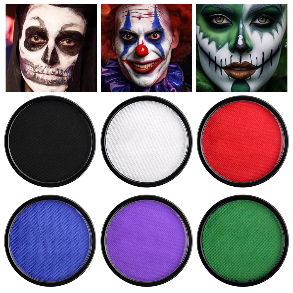 Halloween Foundation Cream Cosplay White Concealer Make-Up Body Paint Stick Party Long-lasting Non-Toxic Oil Based Face Makeup