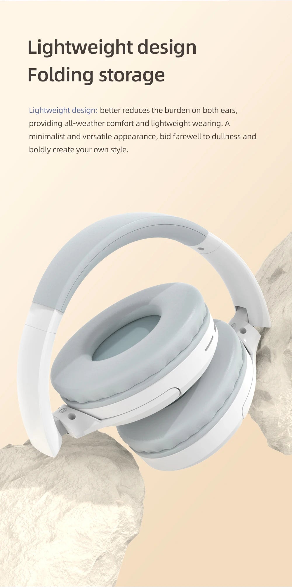 Headset Over-Ear Hood Wireless Bluetooth Earphones 5.3 Gaming Sports Earphone bluetooth Music Headphone High Fidelity Foldable