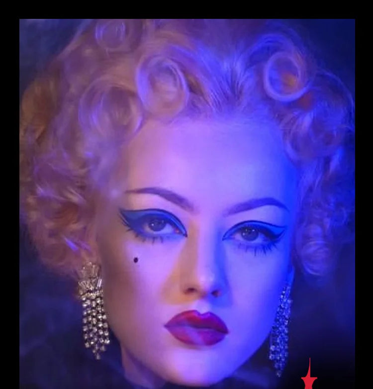 MLSMILE Halloween Makeup Set Eyeshadow Glitter Lip Glaze Fake Blood Wearing Armor 4pcs/set Festive Set Trick or Treat Cosmetics