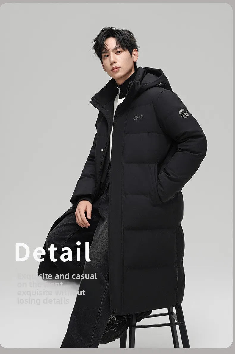 Canada Fashion Winter Jackets for Man Down Parka Coat Man White Goose Down Jacket Hooded Warm Thick Long Puffer Jacket HXY252