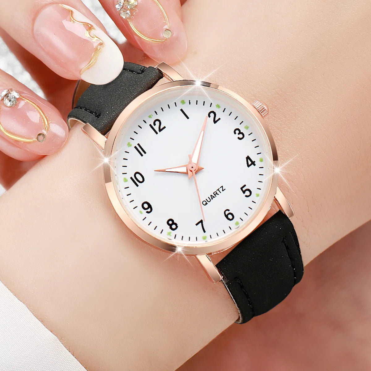 Women's Double Watch Fashion Casual Digital dial Girl Beautiful Watch