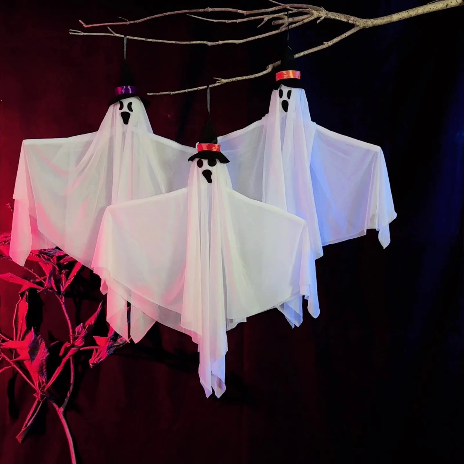 Halloween Horror Hanging Ghosts, Halloween Bars, Rooms, Haunted Houses, Decorations, Scenes, Set Props, Party Decorative Gift