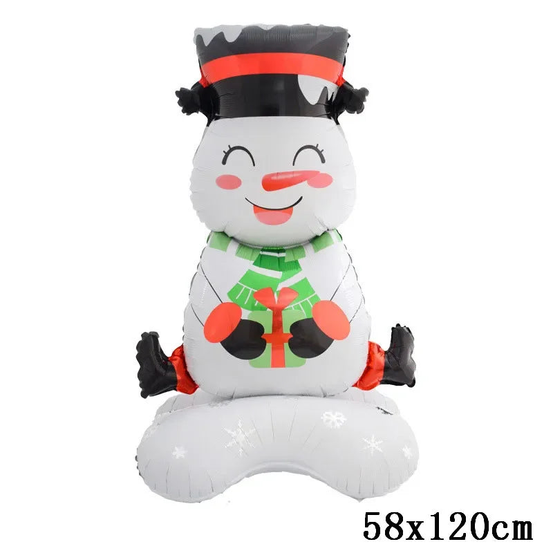 Christmas Decorations 2024 Balloon Santa Claus Snowman Xmas Tree Balloon Christmas Party Home Decor Navidad Natal New Year