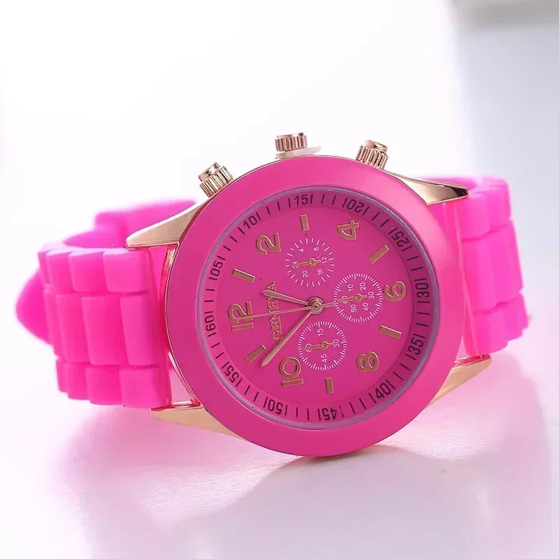 Women Watches 2024 New Fashion Luxury Brand Women Watch Silicone Strap Quartz Wrist Watch for Female Relogio Feminino Zegarki