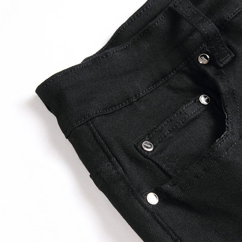 2023 Men Black Jeans Autumn Casual Mens Cotton Jeans Straight Male Denim Pants Baggy Jeans Trousers pantalones hombre