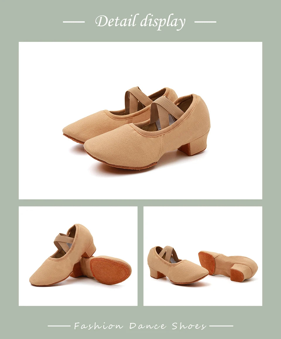 Women Dance Shoes Teacher Training Shoes Adults Latin Shoes Girls Soft sole Ballet Shoes Jazz Yoga Belly Dance Shoes Female