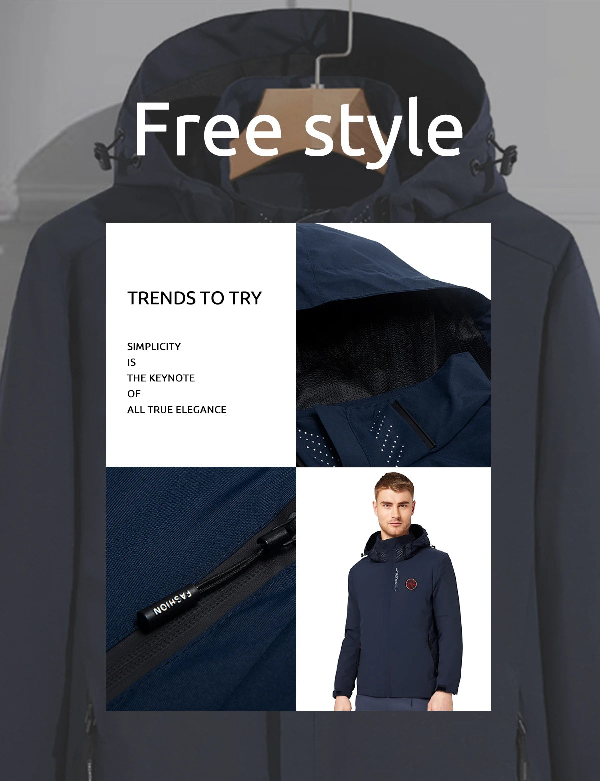 Men Interchange Jacket Spring Outdoor Mountaineering On Foot Jacket Couple Fashion Women Thin Zipper Coat Male