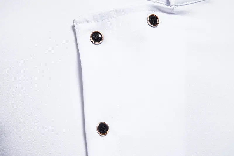 Mens Dress Shirts Vintage Personality Irregular Crop Long Sleeve Business Stand Collar Shirt Men Camisas Streetwear Blusas Tops