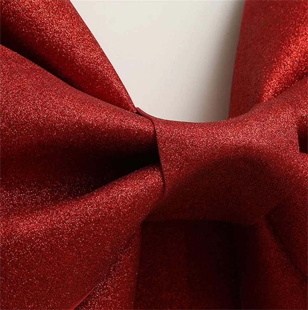 Red Christmas Tree Decoration Big Bow EVA Shop Display Wedding Arch Decor Birthday Party Prop Festivity Occasion DIY Material