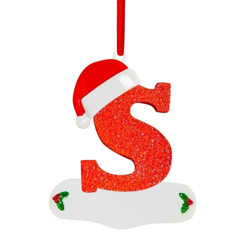 Merry Christmas Decoration Pendant English Alphabet Cristmas Tree Ornaments for Home Decor  Navidad New Year 2026 Gift Accessory