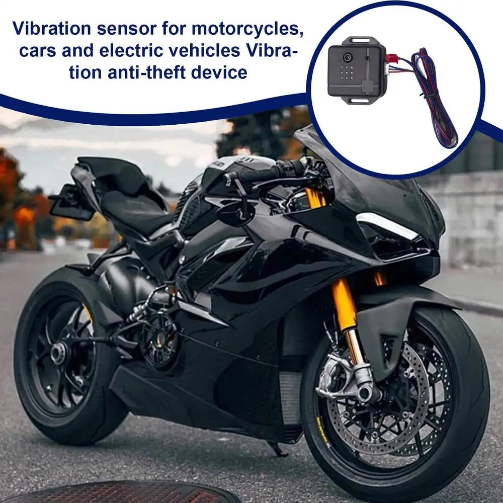 Car Vibration Sensor Alarm Car Anti Theft Device Remote Motion Detectors Car Alarm Device Home Security Systems Waterproof