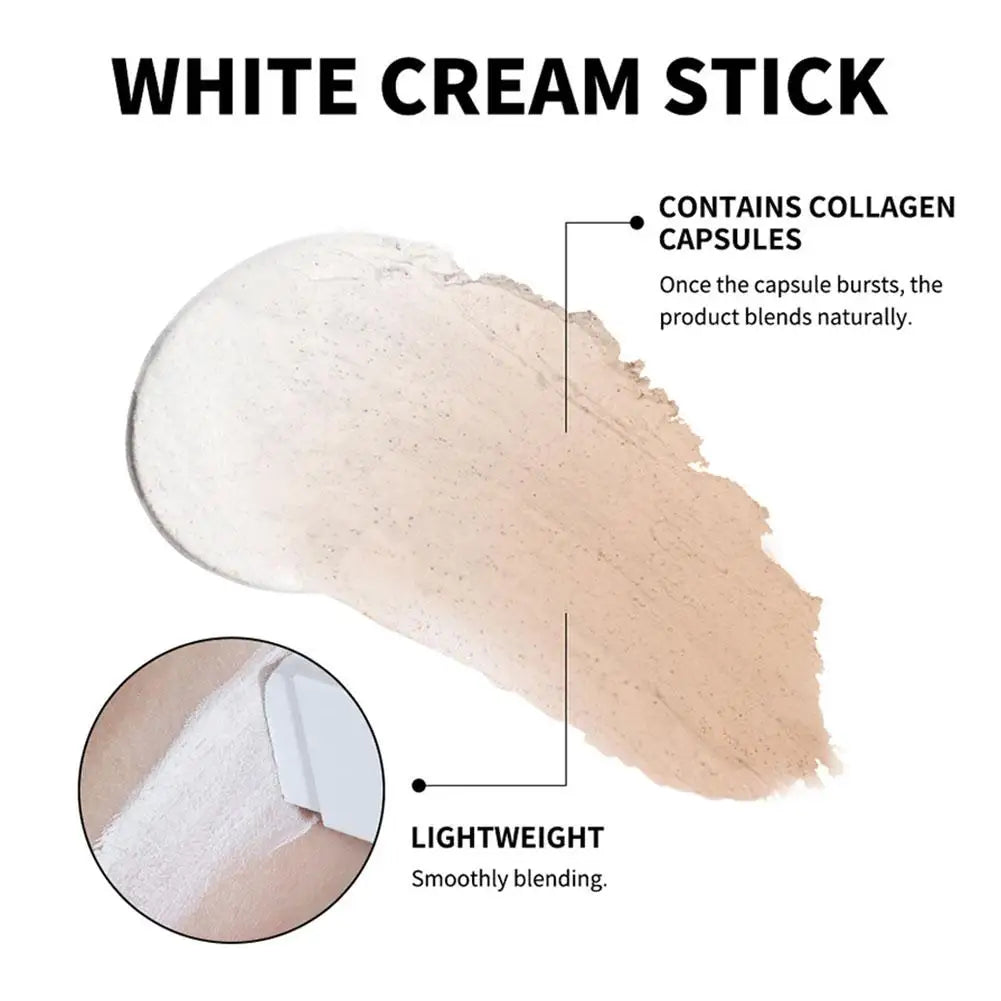 Dual-Ended Brush-On Color-changing Foundation Stick Minimizing Even-Tone Pore Conceals Blemishes Dullness Cosmetics Makeup