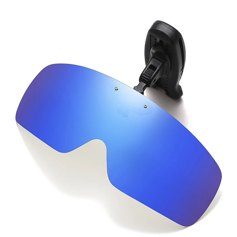 SU01 Fishing Sunglasses with Cap Clip Anti-UV Polarized Wine, Yellow, Gray, Black, Dark Green Coffee especially for Wore Glasses