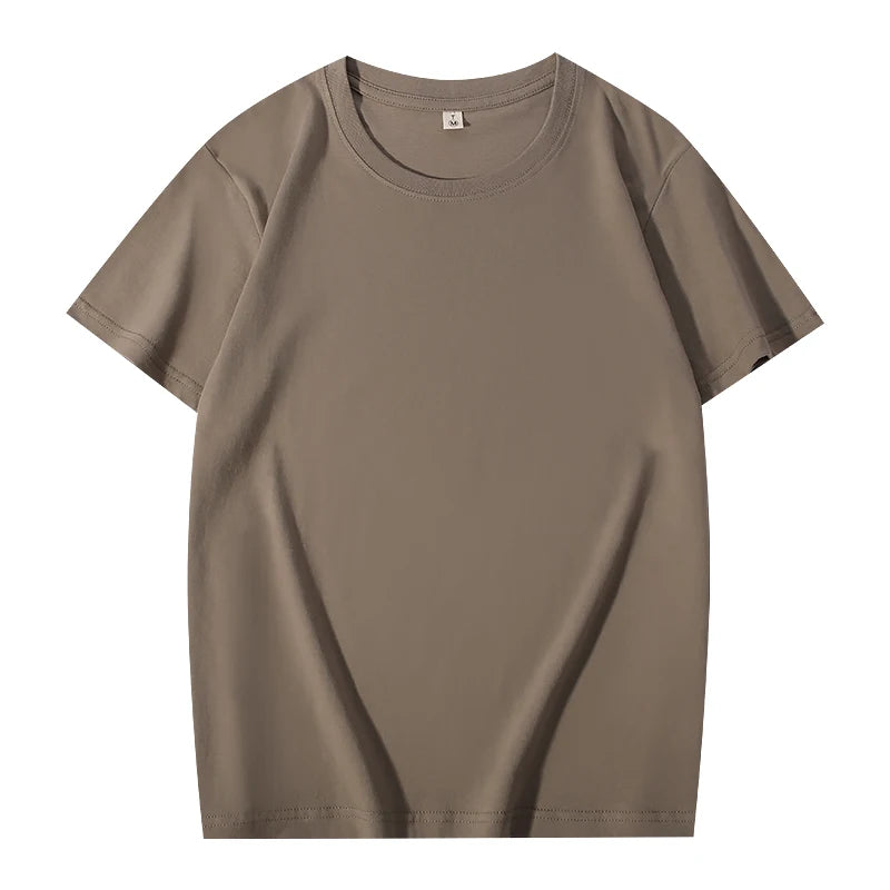 T-shirt Custom Men's And Women's Casual Tops With Printing Logo 100% Cotton Round Neck Short Sleeve T-shirt Embroidery Design