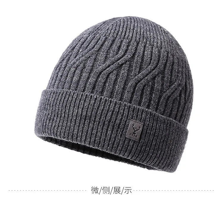 Winter Beanie for Men Women, Fleece Lined Beanie Soft Warm Knit Hat Ski Stocking Cuffed Cap