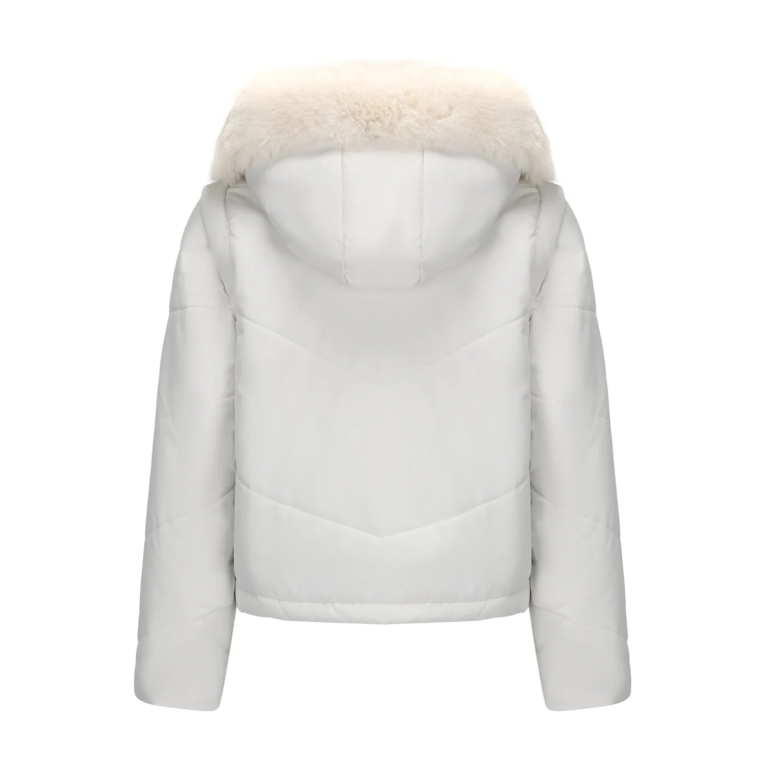 Women's jacket Faux 2pcs Cotton Padded Puffer jacket Hooded Winter Down Jackets Coats Parkas Detachable Sleeves Waistcoat HXY378