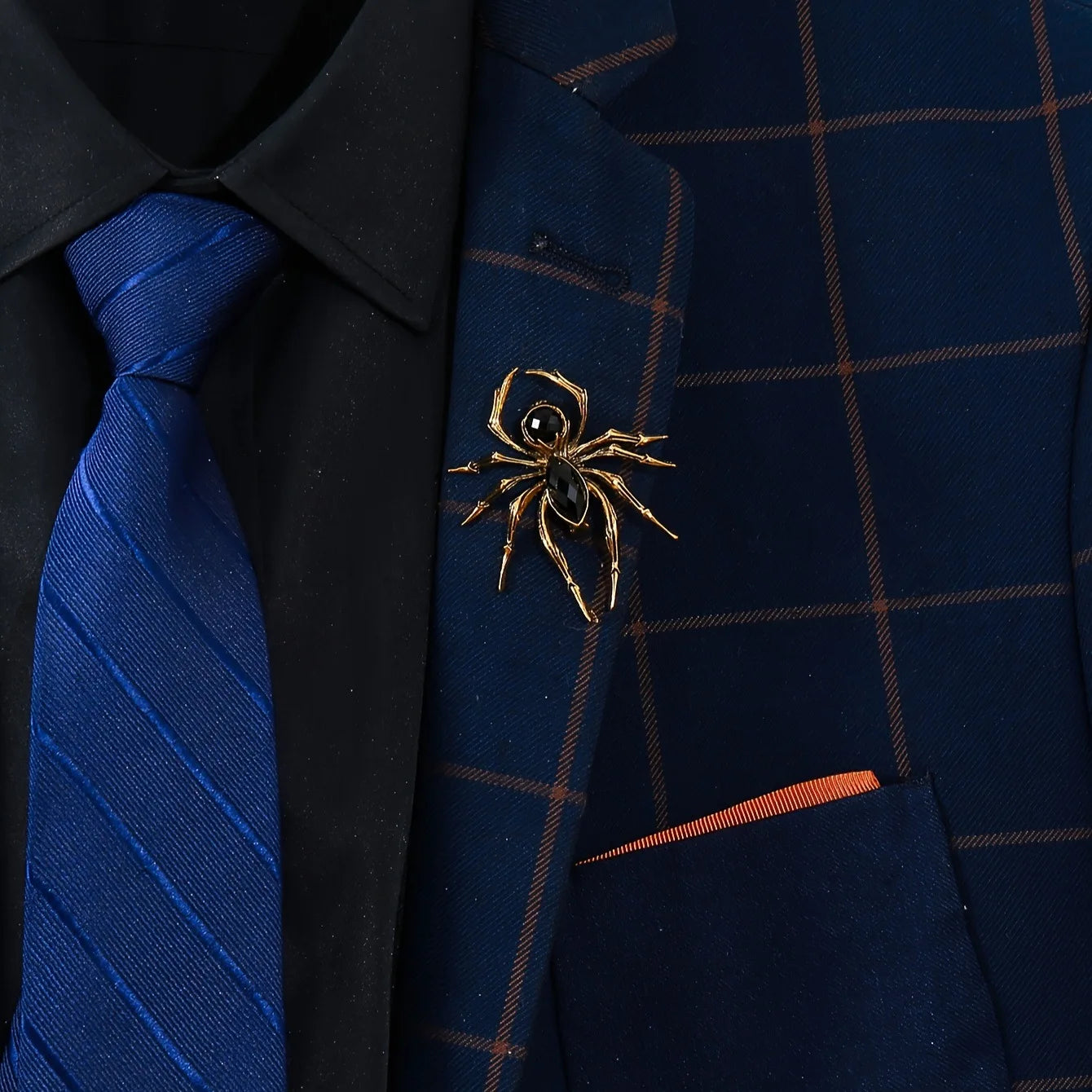 New men's personalized suit accessories brooch, European and American fashion versatile, animal shaped, niche spider