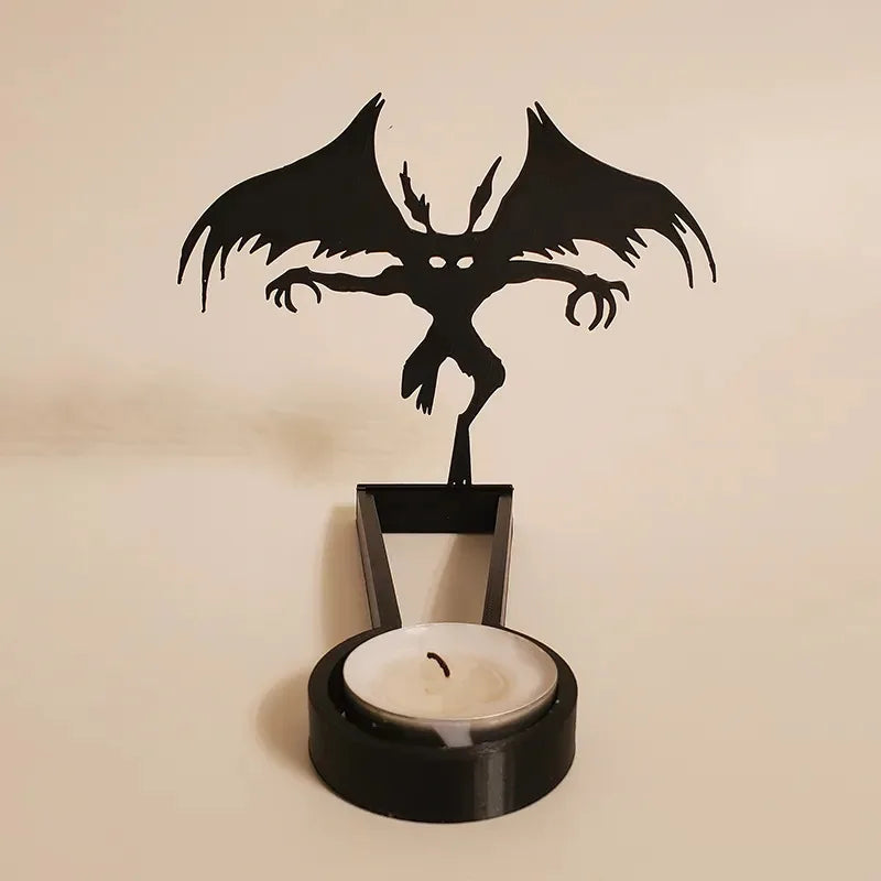 Halloween fun candlestick desktop ornaments decorations metal handicrafts Projection decoration Festival decoration