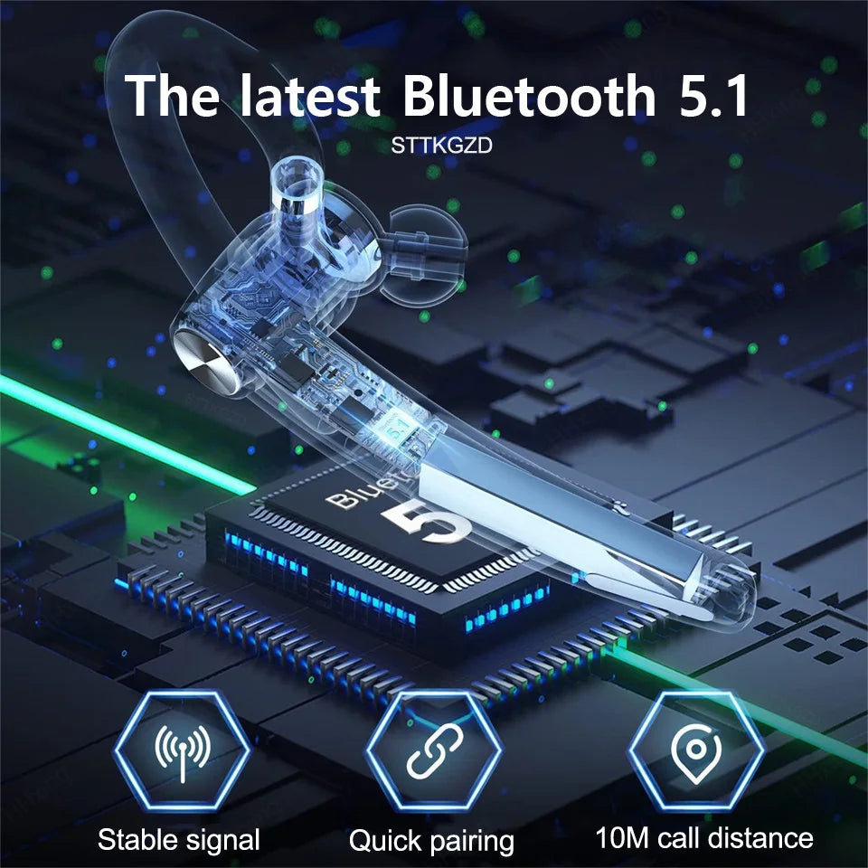 Wireless Headphones Bluetooth Headset With Microphone Earphones  Handsfree Noise Canceling Audifonos Talking Business Driving