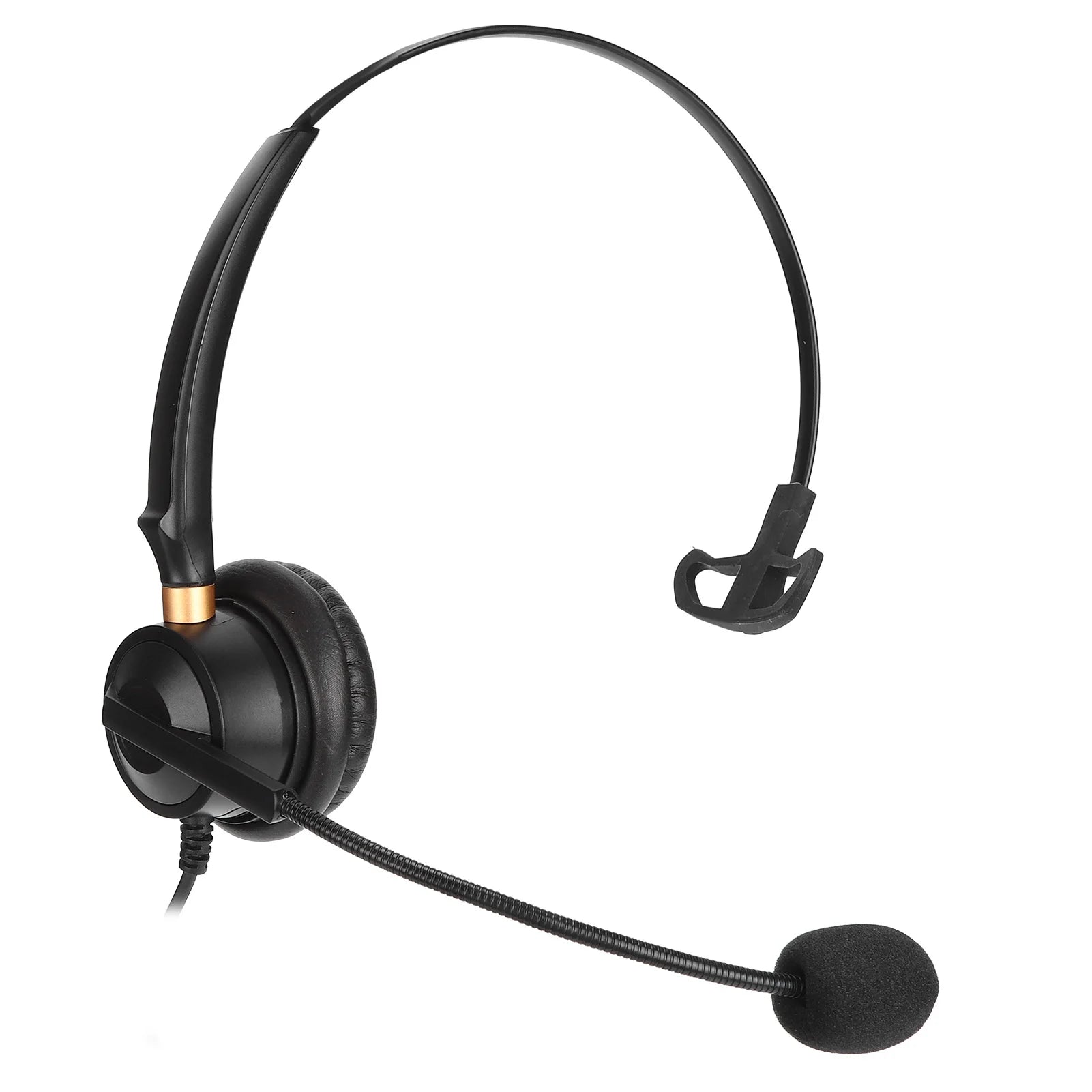 H600‑2.5 Telephone Headset 2.5mm Single Ear Customer Service Headphone with Noise Reduction Microphone 2.5mm Telephone Headset