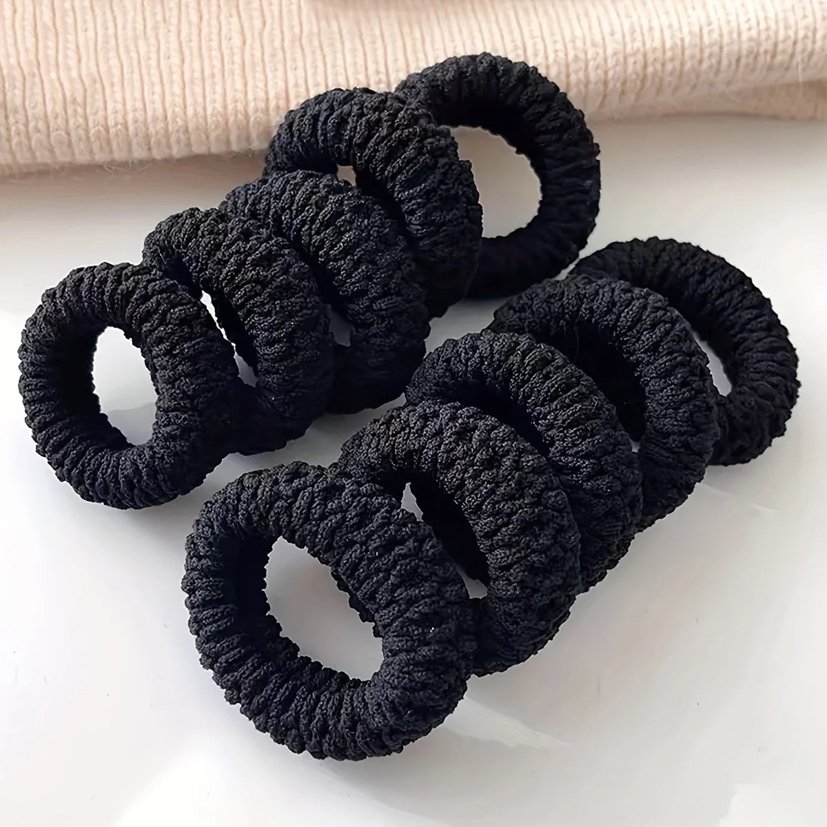 10pcs of Upgraded Wide And Thick Hair Ties, Fashionable for Ponytails And Buns, Made of Durable Elastic Material That Won'T Dama