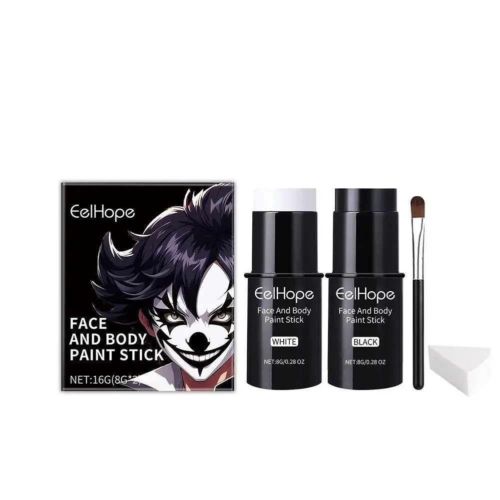 Halloween Party Quick-Dry Face Paint - Face Paint Foundation for Makeup, Clown Looks & Colorful Body Art