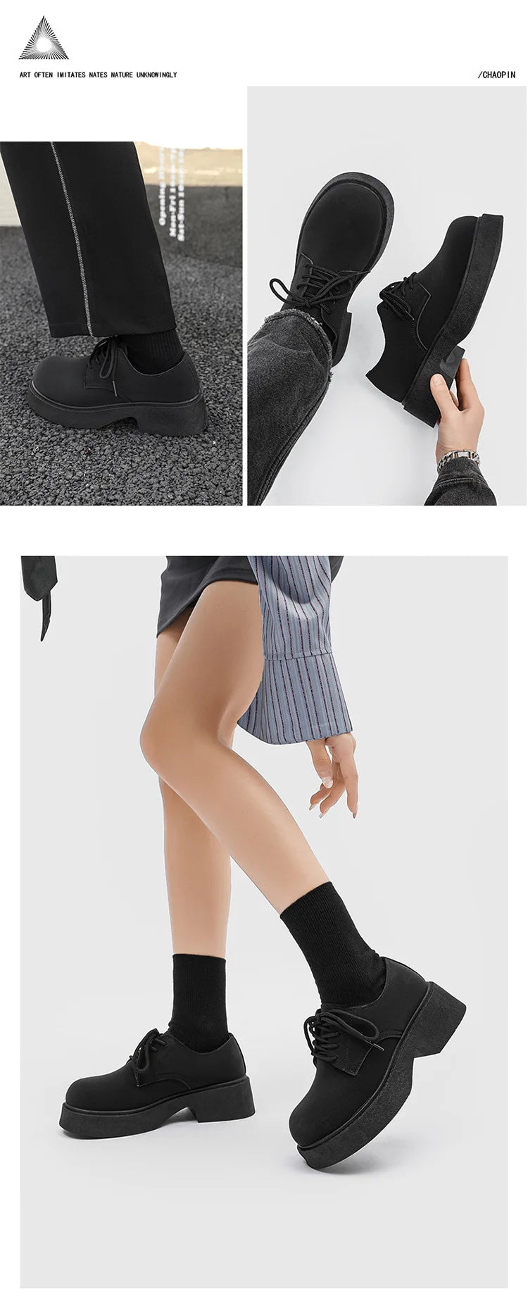 Classic British-Style Round-Toe Leather Shoes Non-Slip Comfortable Casual Dress Shoes Solid-Color Footwear for Youth Streetwear