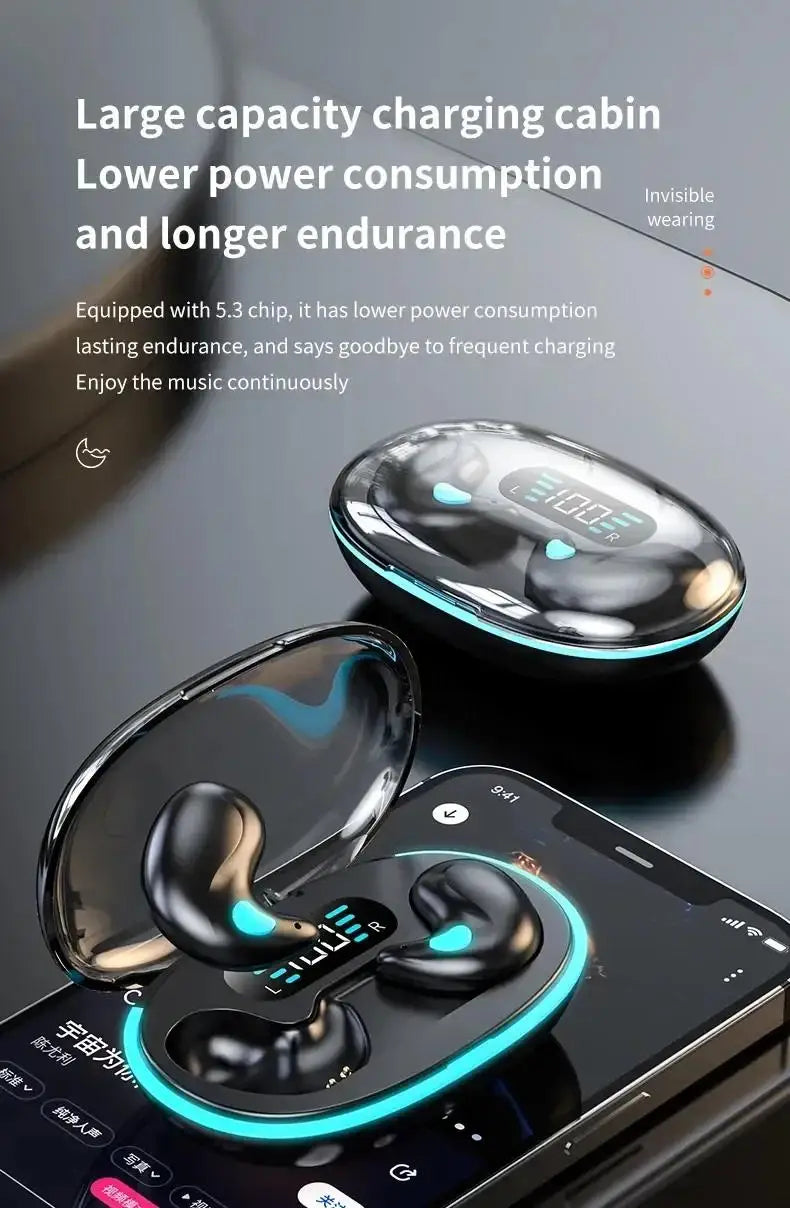 X55 earphone wireless earphone headphones noise reduction sport game sleep Bluetooth 5.0 earbuds HiFi stereo music headset