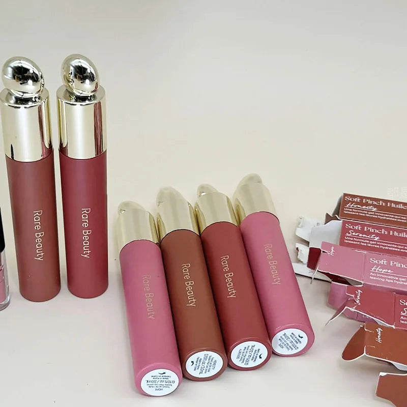 Rare Beauty Lipstick Blush Cream Rouge Plump Moisturizing Dual-use Lip Glaze Essence Gel Nourishing Care for Women Girls Makeup