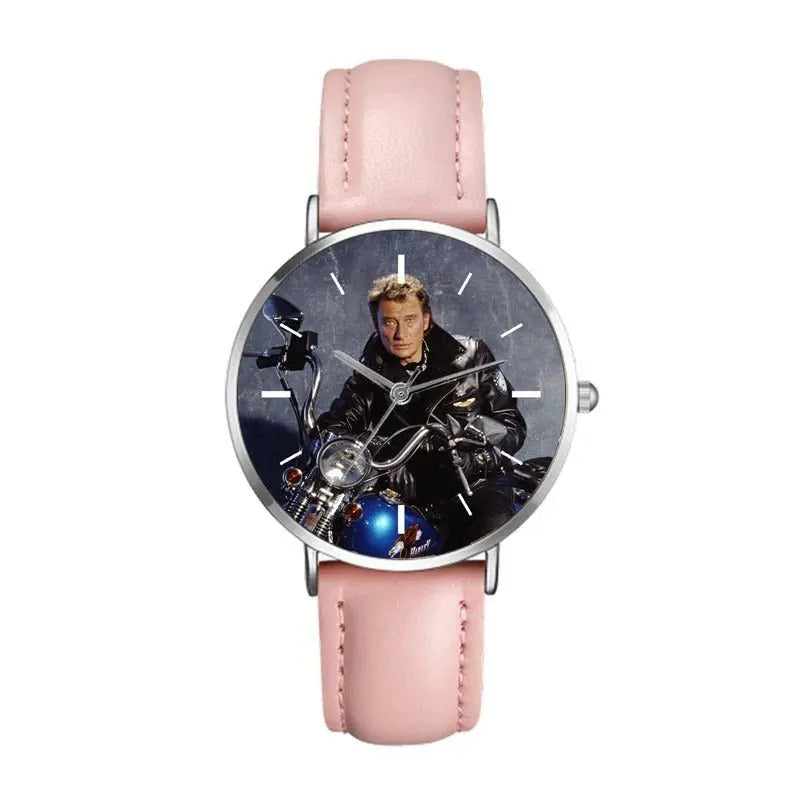 Johnny Hallyday Watches Dresses For Women Ladies Watch Quartz Wristwatch