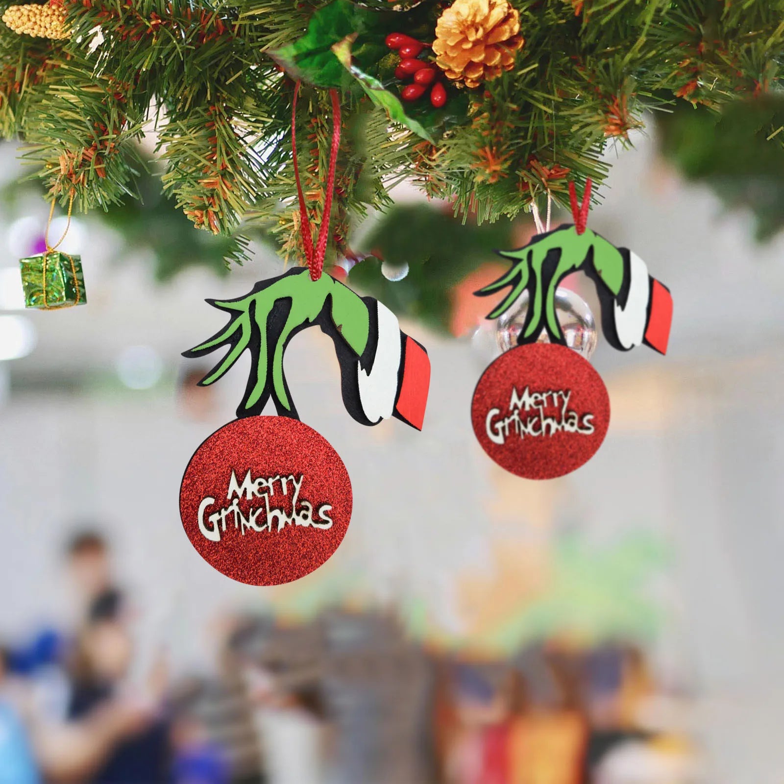 Christmas Tree Decorations, Christmas Cute Wooden Hanging Ornaments For Tree Pendants, Christmas Decor Indoor Home Party Gifts