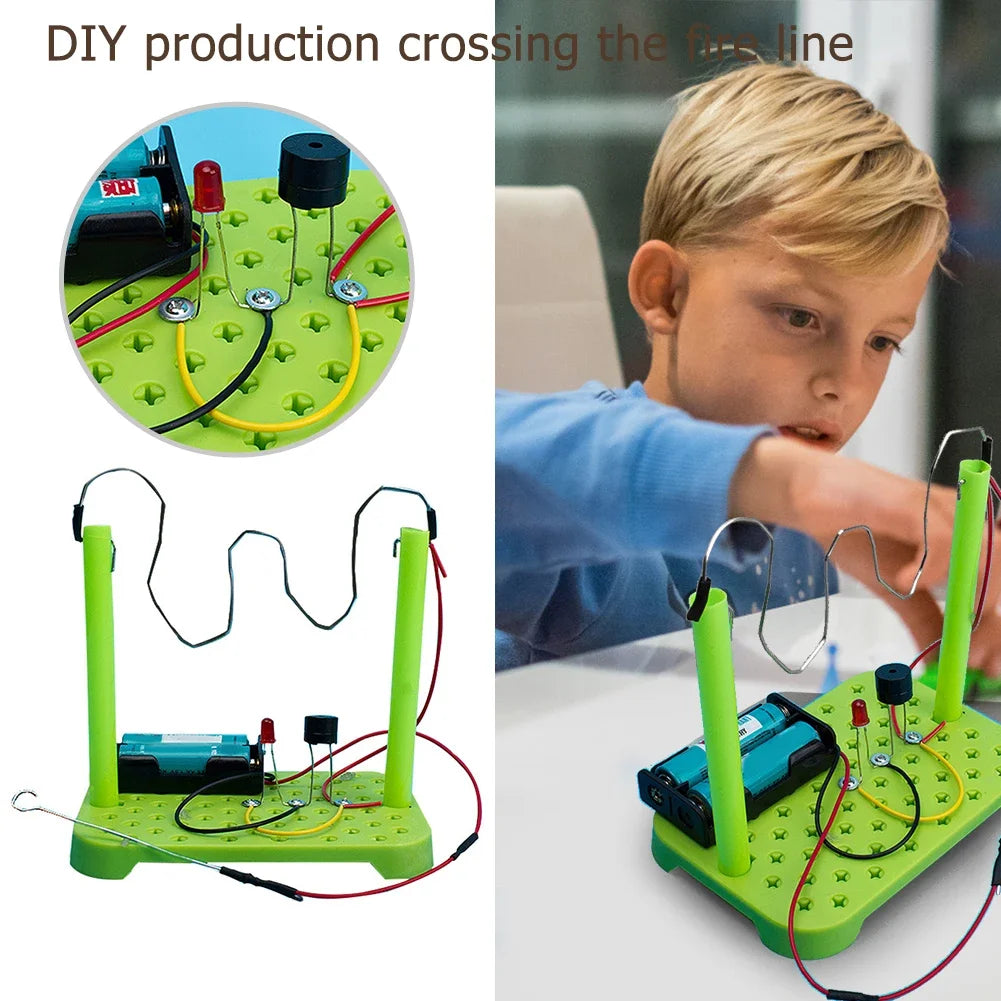 Kids DIY Science Toys Physical Scientific Experiments Circuit Kit ABS Electronic Components Children Educational Manual Toys