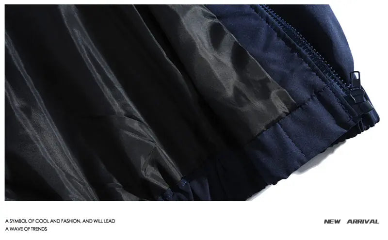 Reflective Striped Jacket Windbreaker Coat 2024 Men Hip Hop Streetwear Zipper Up Jacket Harajuku Thin Coats Sports Black Blue