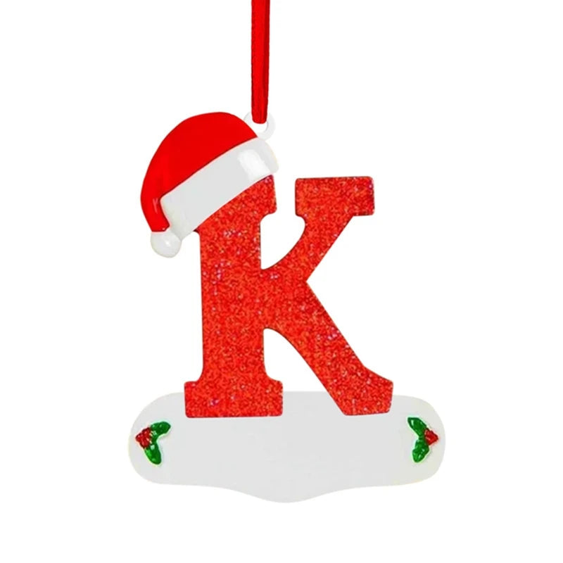 Merry Christmas Decoration Pendant English Alphabet Cristmas Tree Ornaments for Home Decor  Navidad New Year 2026 Gift Accessory