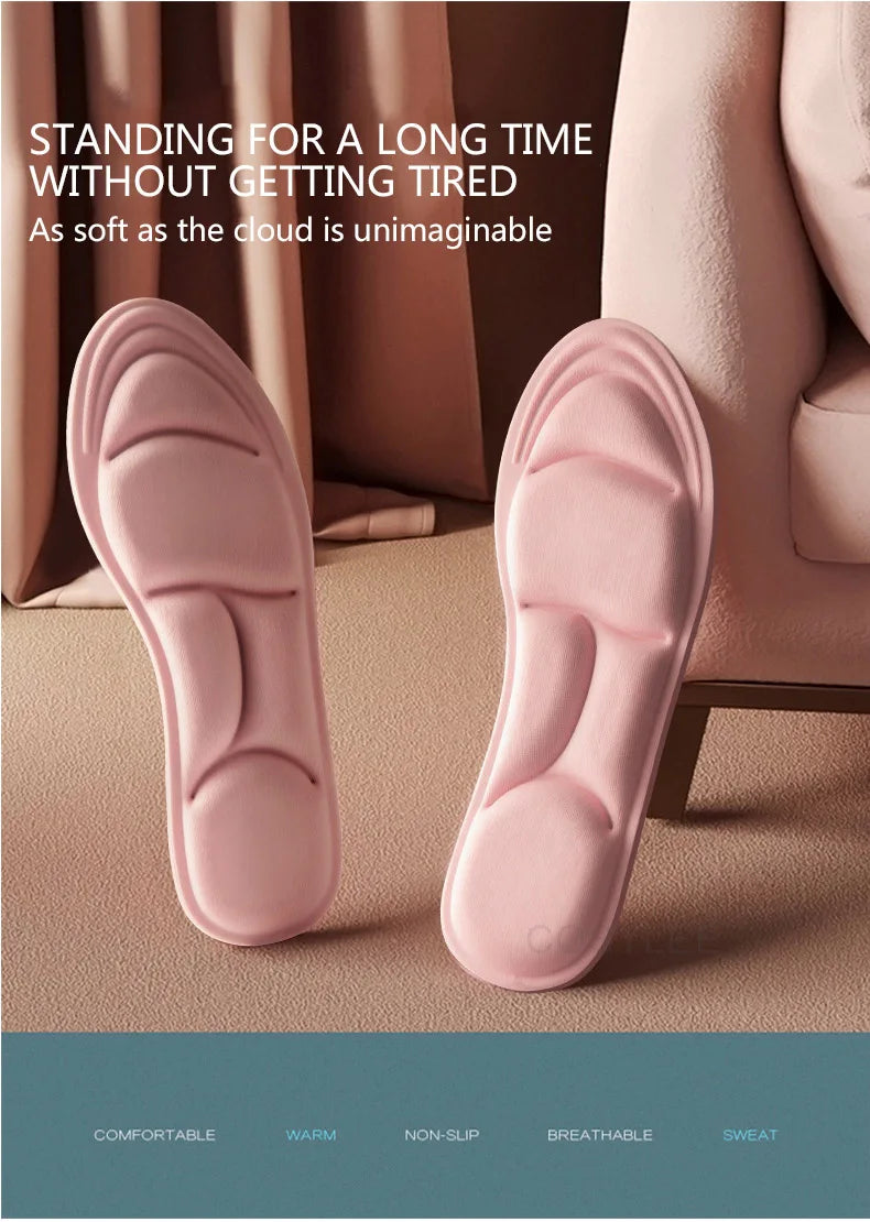 5D Massage Memory Foam Insoles For Shoes Sole Breathable Cushion Sport Running Insoles For Feet Orthopedic Insoles