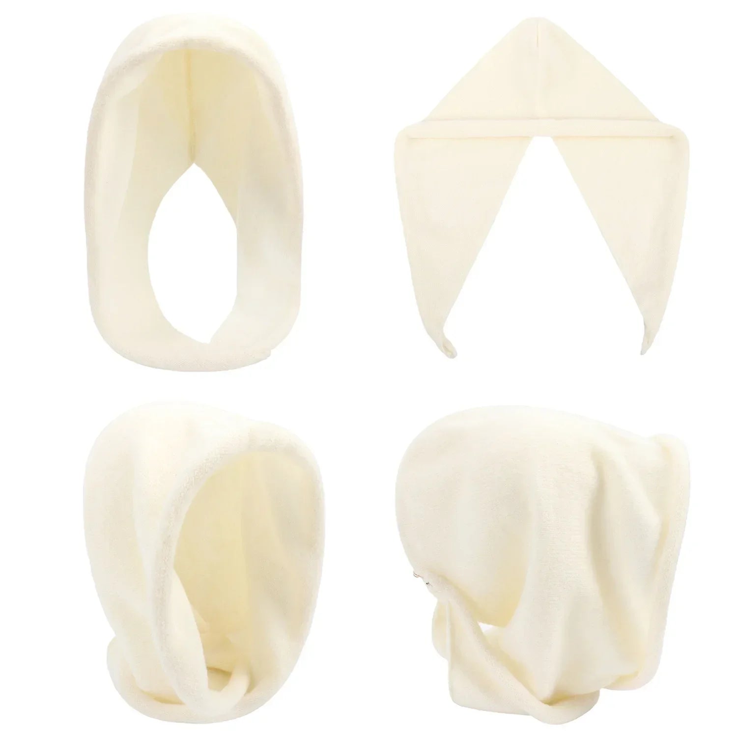 New Winter Balaclava Hat Scarf Combo Women's Fashion Knitted Cap Wrap-around Cashmere Skullies & Beanies