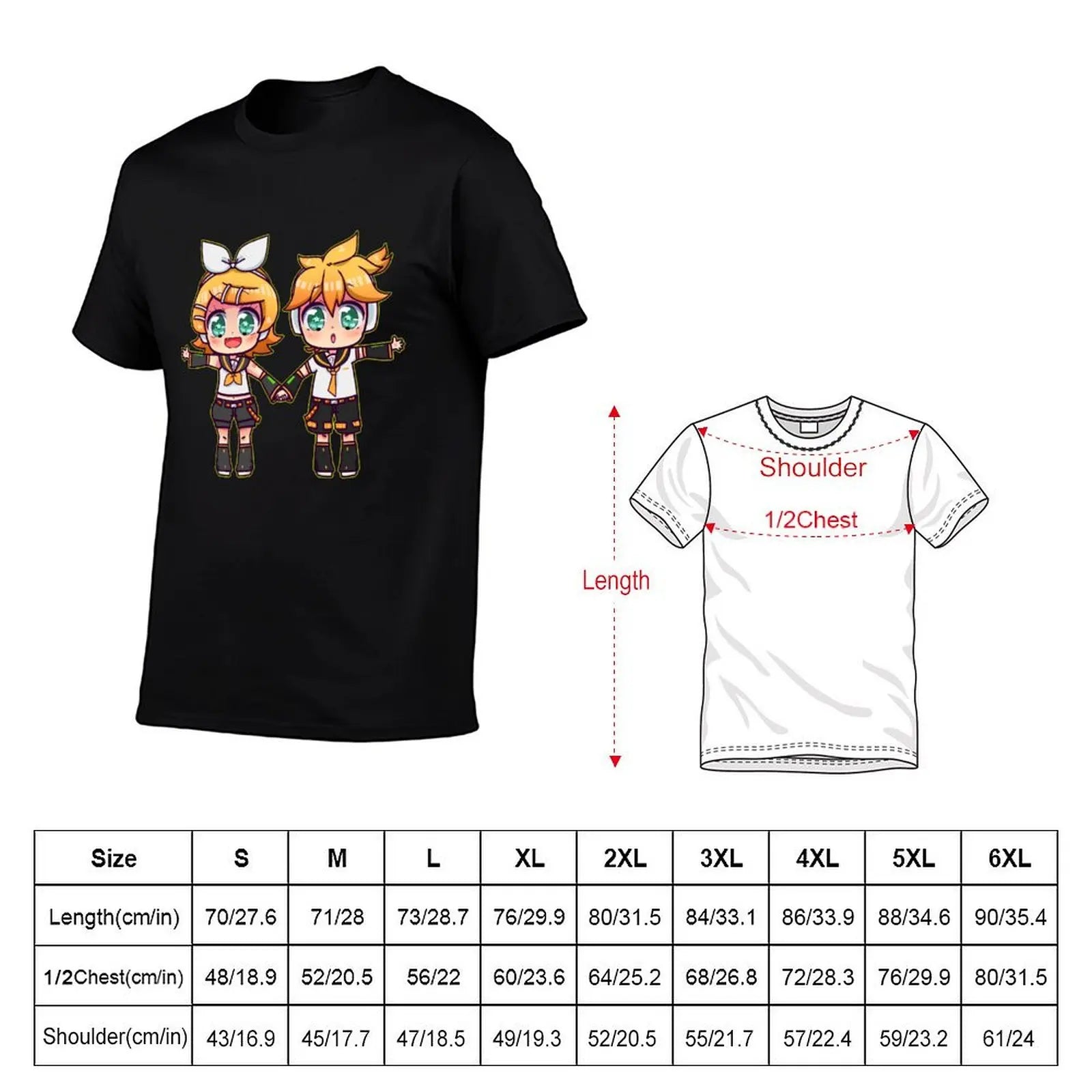 T-Shirt shirts for T-Shirt for t shirts casual man Rin t shirt and t Len man Twins man printed