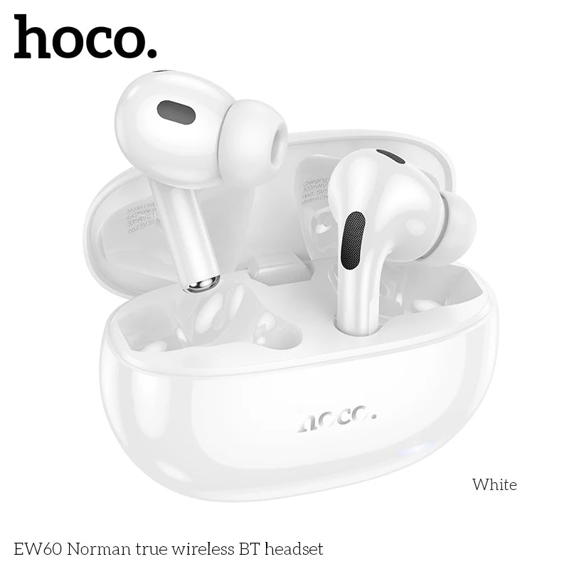 HOCO EW60 Wireless Bluetooth Headphones Tws Waterproof Earbuds Earphones HD Mic with touch Control Earbuds For Smartphones
