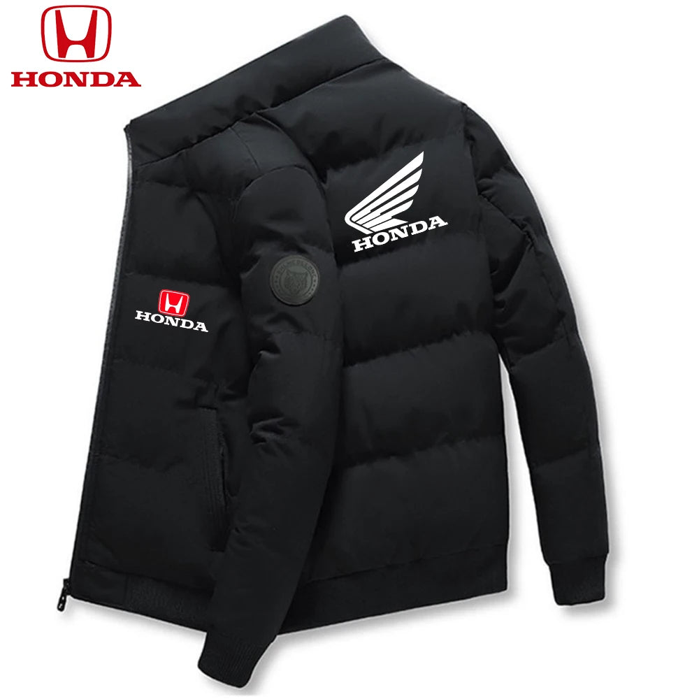 Honda Men Down Jackets Parker Coat Parker Jacket 2025 New Thick Warm Winter Men's Puffer Casual Cold and Waterproof Clothing