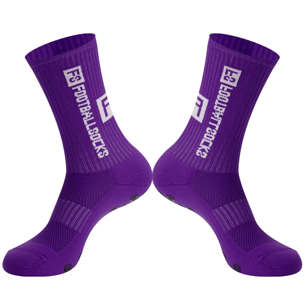 Men Women Sports FS Football Socks Silicone Non-Slip Grip Soccer Socks calcetas antideslizantes de futbol