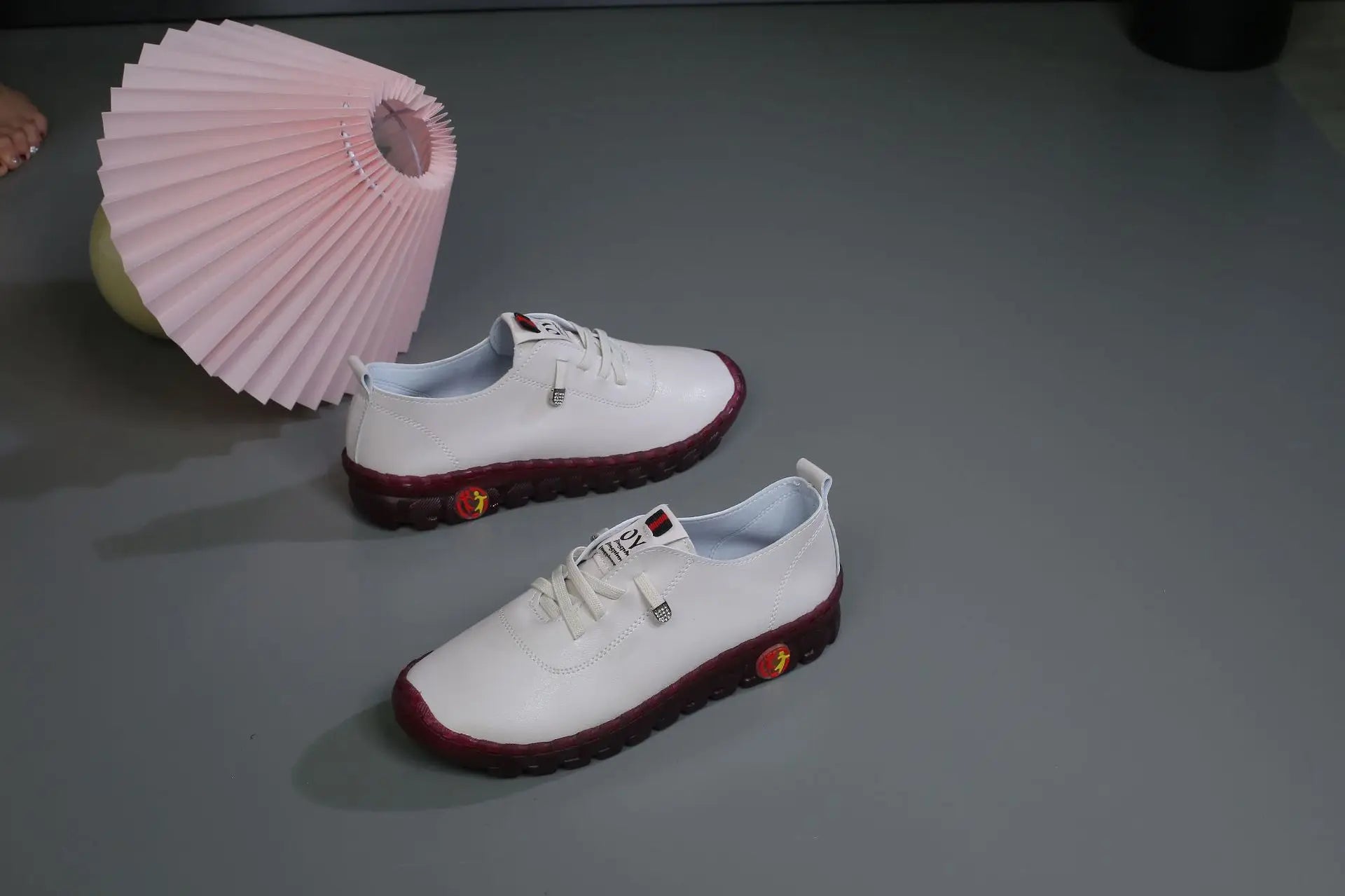 Spring Shockproof Orthopedic Shoes For Women Autumn Lace Up Flats Women's Loafers Ladies Comfort Moccasins Female Driver Shoes