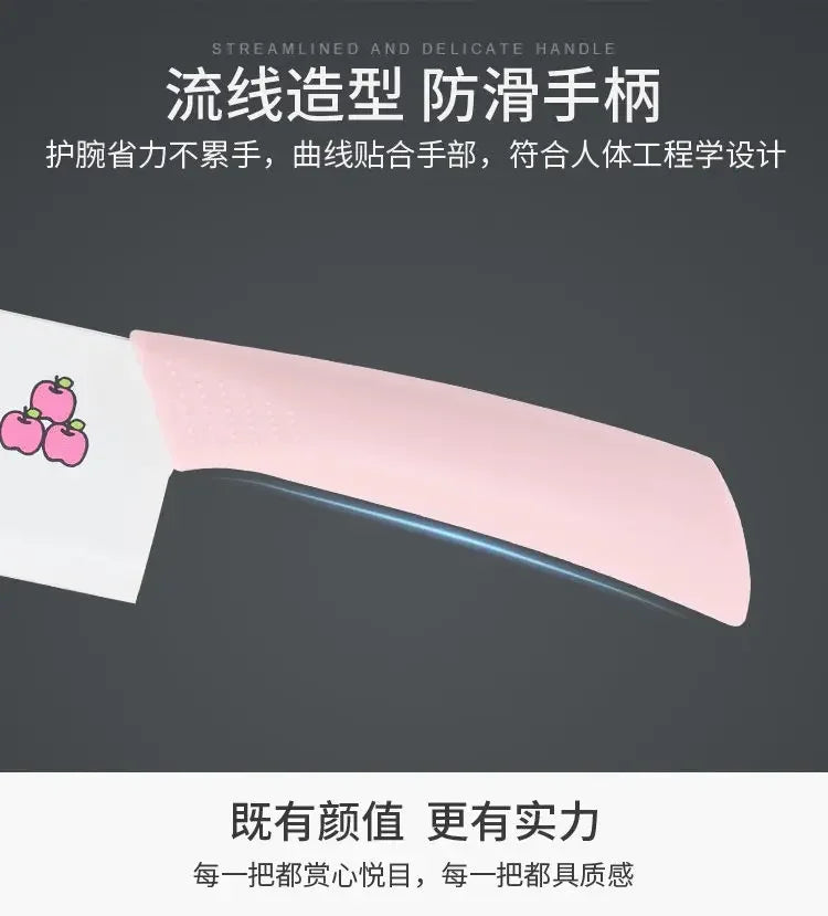 Sanrio  animation peripheral cartoon Kawaii Hello kitty anti-rust kitchen knife cutting board set creative fruit knife wholesale