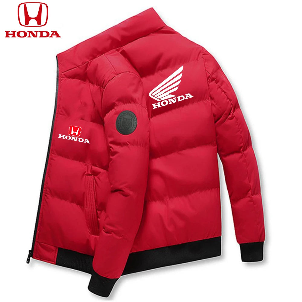 Honda Men Down Jackets Parker Coat Parker Jacket 2025 New Thick Warm Winter Men's Puffer Casual Cold and Waterproof Clothing