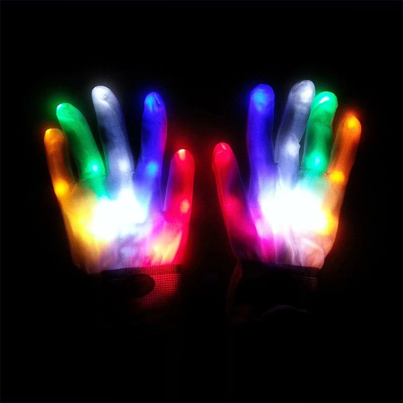 Halloween Letter V Horror Mask and colorful gloves Wireless Scary Glowing Mask for man women Festival party costume supplies