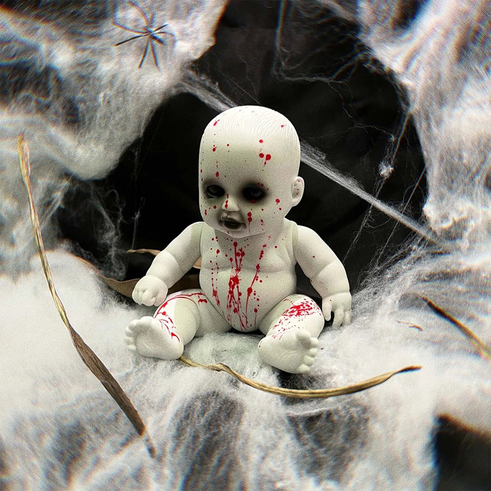 Halloween Scary Blood Doll Horror Ghost Zombie Baby Ghost Day Infant Decor Haunted House Props Children Gifts Party Decor