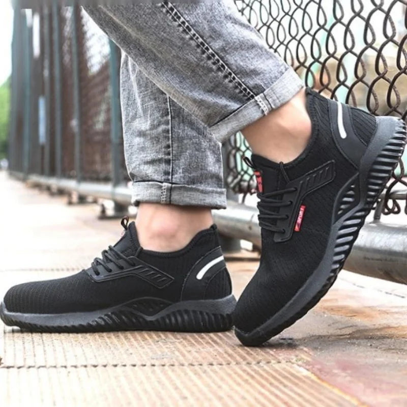 Work shoes Breathable steel toe safety boots Lightweight safety work shoes Male Male Male Male Work Sports Shoes Safety Shoes