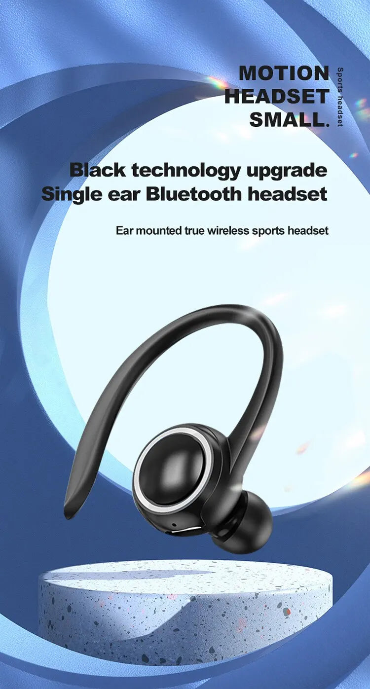 Wireless Bluetooth Earphones Sports Running Headset Wireless Single Ear Headphone TWS HiFi Stereo Noise Reduction Music Headset