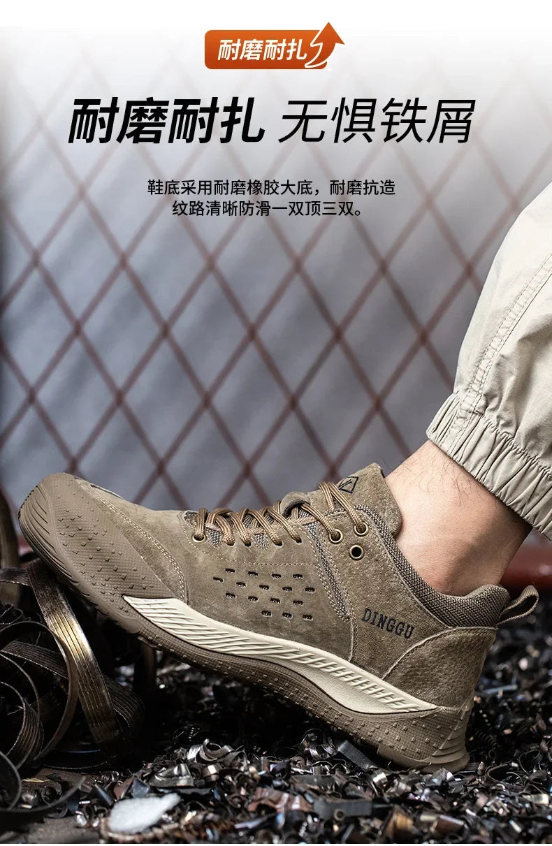 Anti-smash Indestructible Shoes Anti-puncture Safety Shoes Men Work Sneakers Steel Toe Protective Shoes Work Industrial