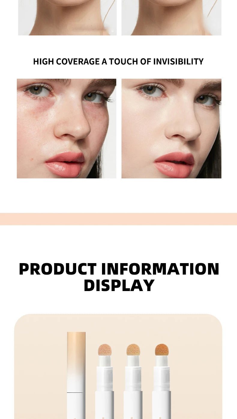 Clear, moisturizing, waterproof concealer, medium coverage, natural makeup effect, and create a natural foundation