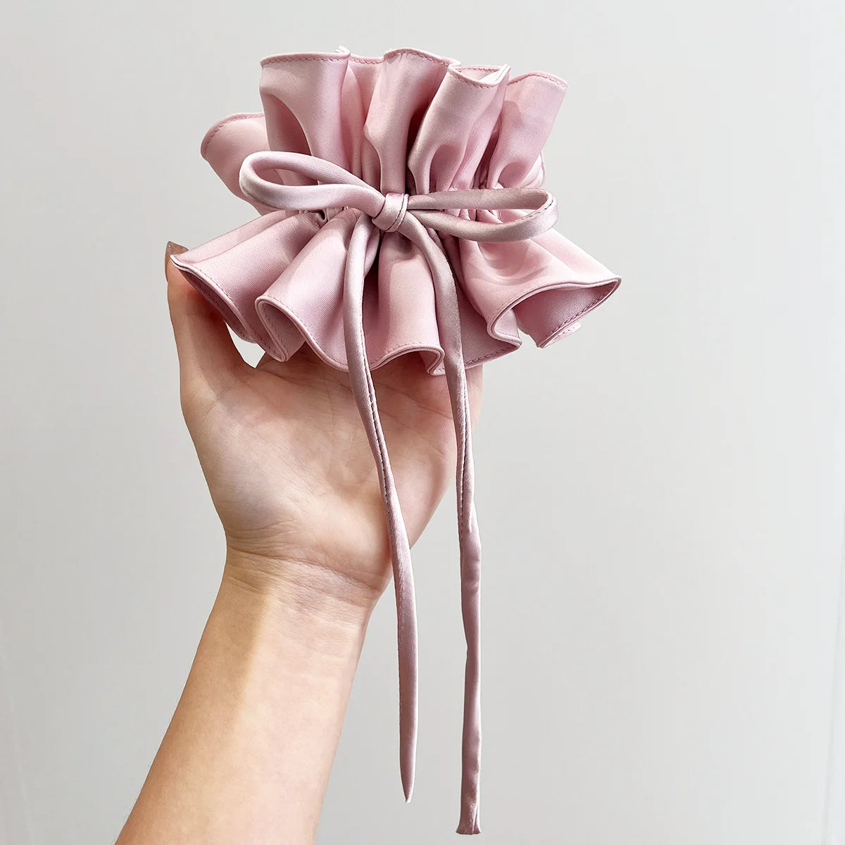 Bow Ribbon Hairbands Long Elastic Sweet Scrunchies Flowers Hair Tied Bands Head Rope Women Korean Girl Ponytail Hair Accessories